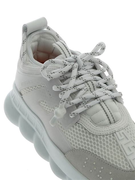 versace chain reaction uomo white uomo|versace greca sneakers men.